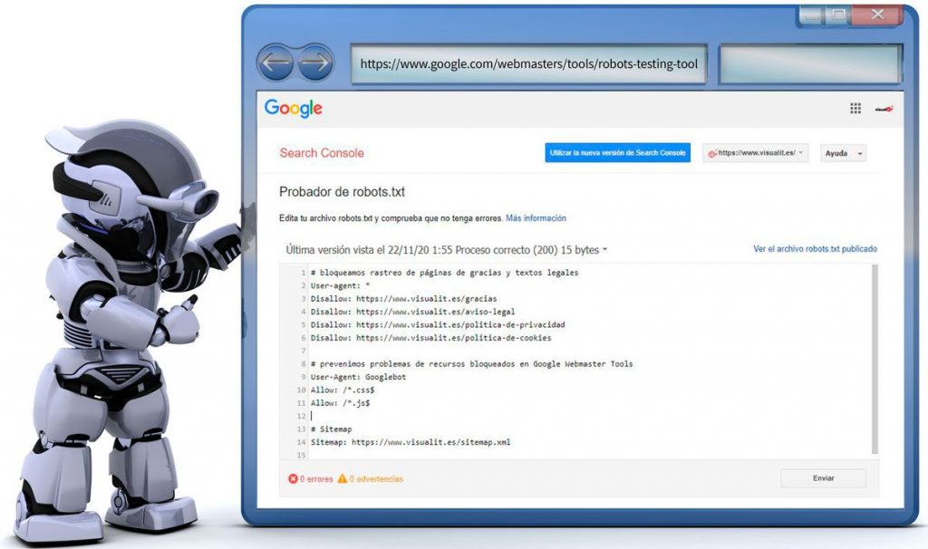 Probador robots.txt Google Search Console
