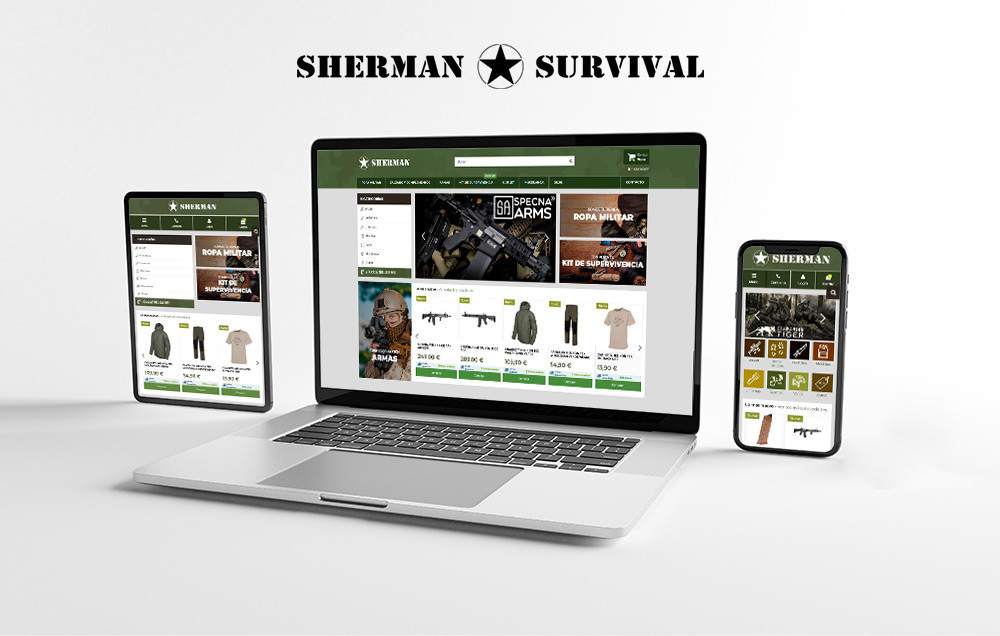 Mockup Sherman Survival